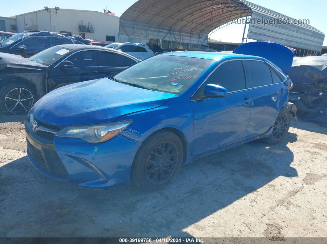 2017 Toyota Camry Se Blue vin: 4T1BF1FK2HU735035