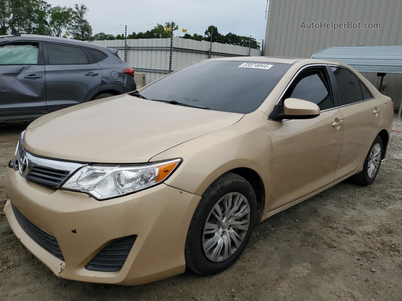 2012 Toyota Camry Base Золотой vin: 4T1BF1FK3CU008835