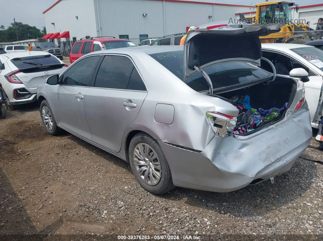 2012 Toyota Camry Le Silver vin: 4T1BF1FK3CU028020