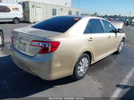 2012 Toyota Camry Le Beige vin: 4T1BF1FK3CU163112