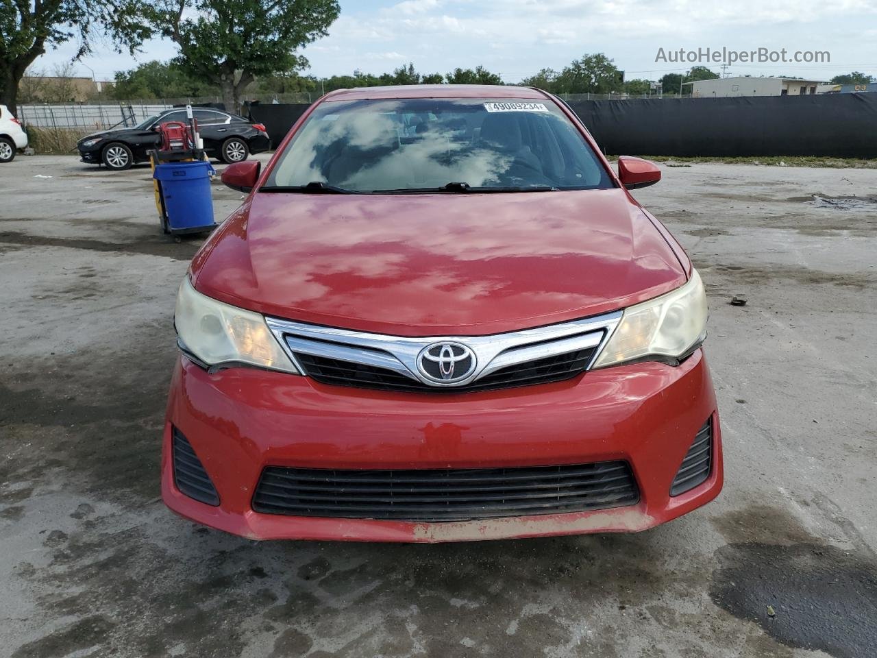 2012 Toyota Camry Base Red vin: 4T1BF1FK3CU571433