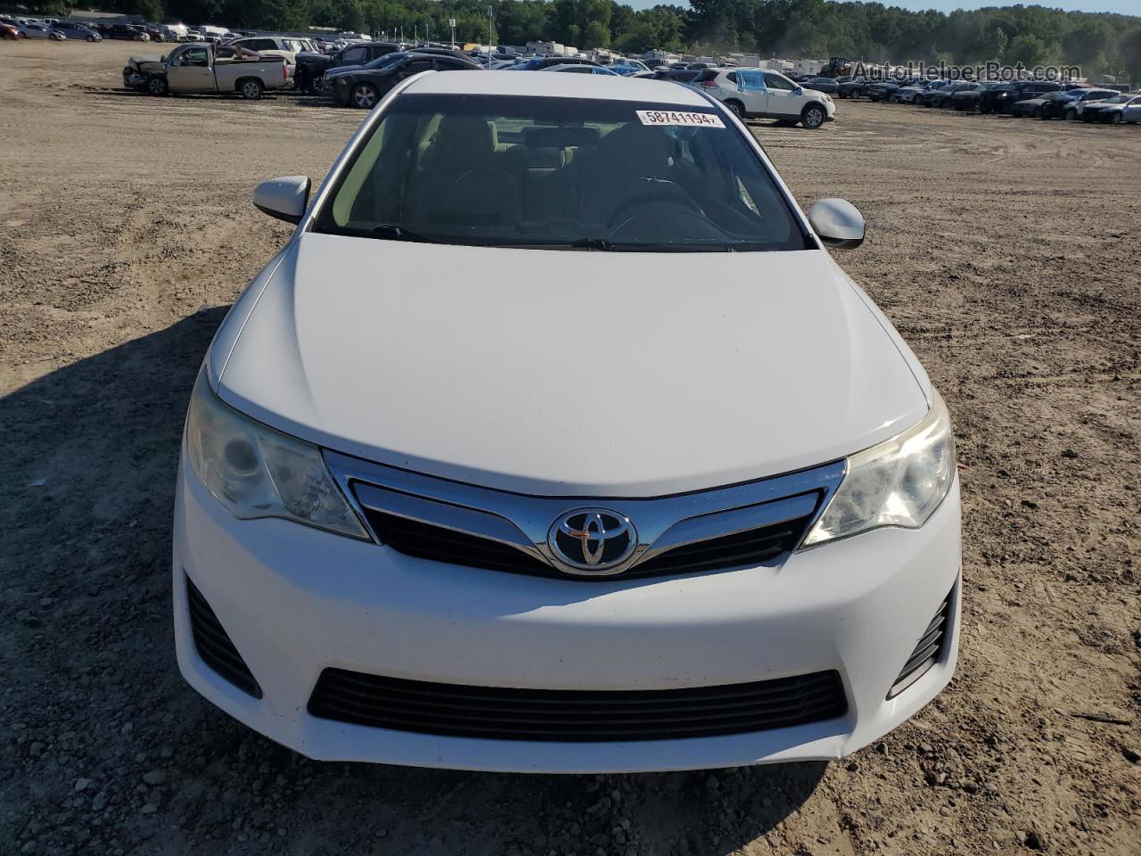 2013 Toyota Camry L White vin: 4T1BF1FK3DU217770