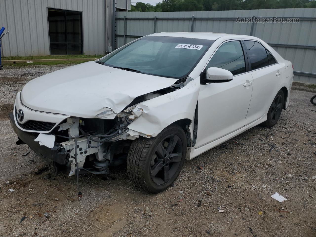 2013 Toyota Camry L White vin: 4T1BF1FK3DU686969