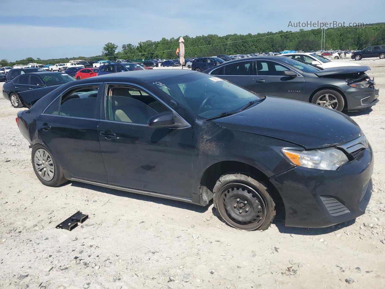 2014 Toyota Camry L Black vin: 4T1BF1FK3EU427397