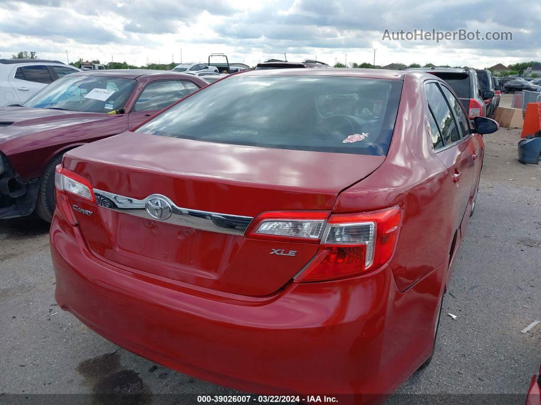 2014 Toyota Camry Se Red vin: 4T1BF1FK3EU743723