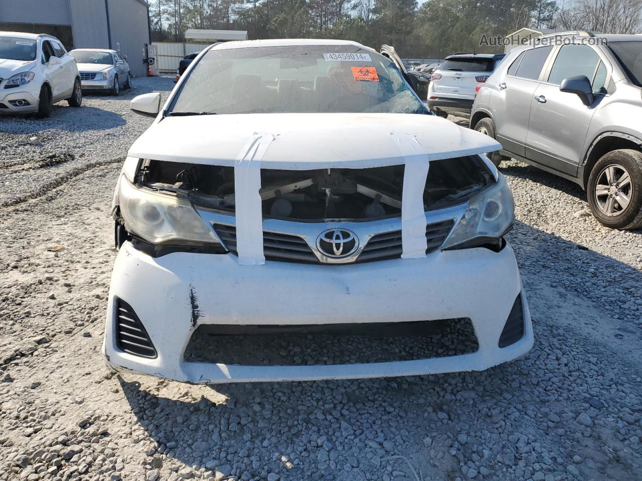 2014 Toyota Camry L White vin: 4T1BF1FK3EU854689