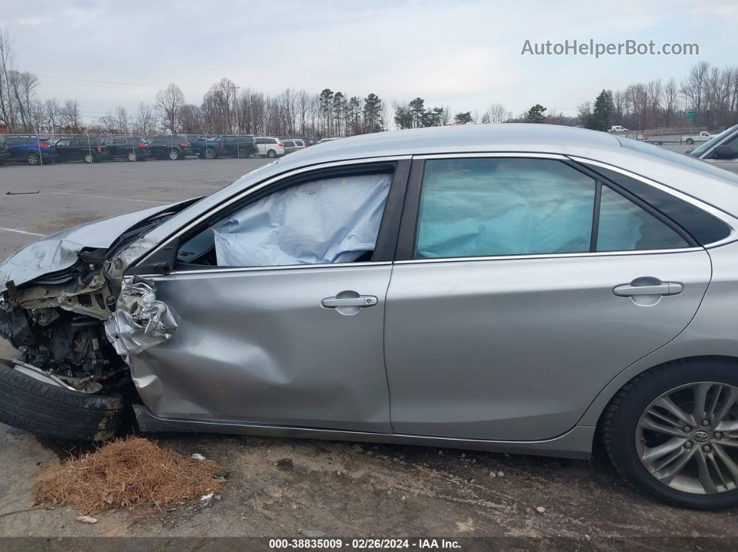 2016 Toyota Camry Se Silver vin: 4T1BF1FK3GU117401