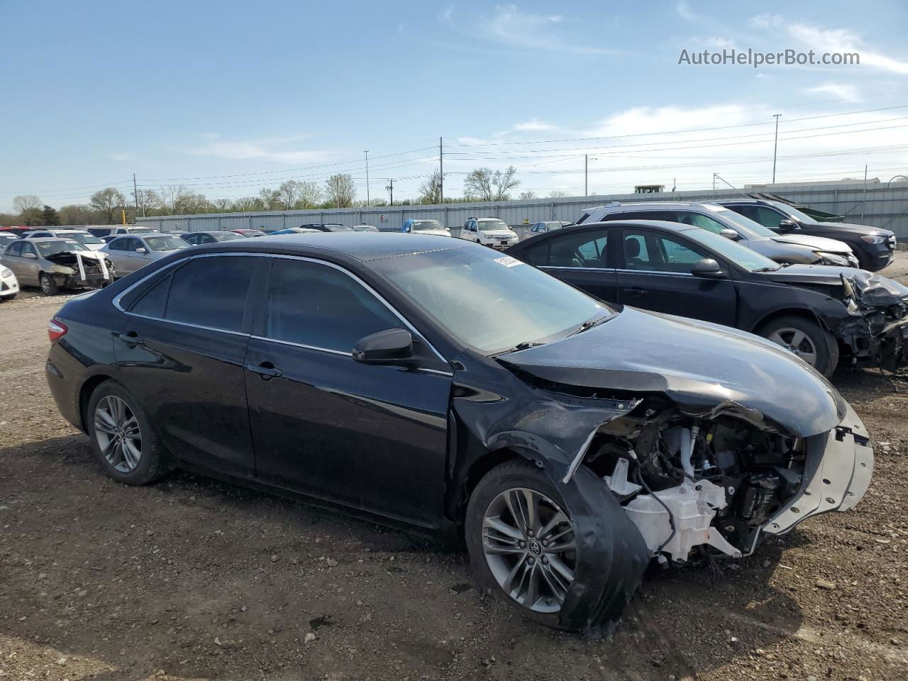 2016 Toyota Camry Le Black vin: 4T1BF1FK3GU133016