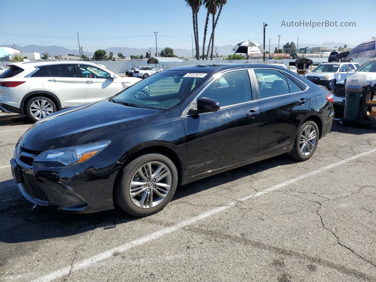 2016 Toyota Camry Le Черный vin: 4T1BF1FK3GU167487