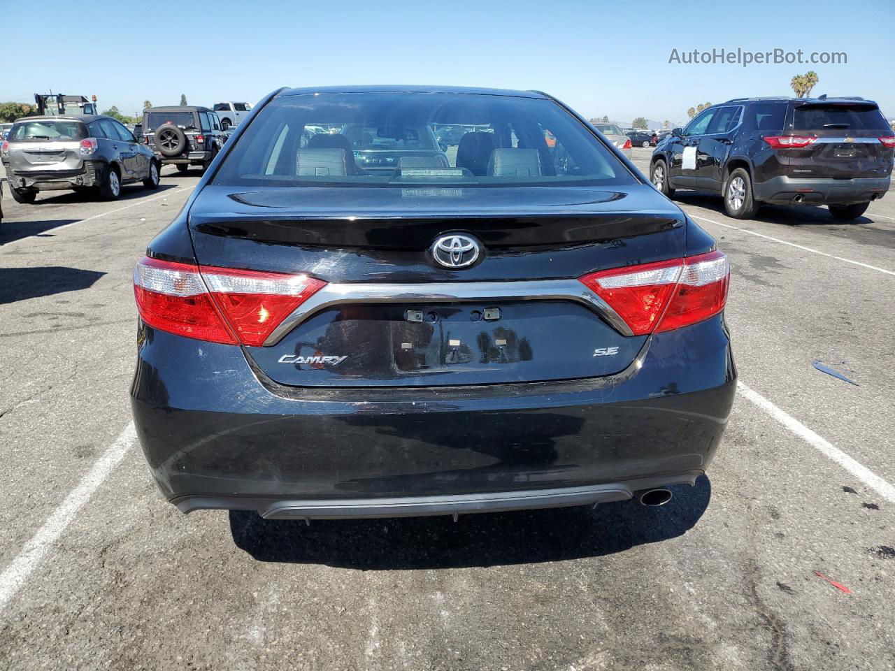 2016 Toyota Camry Le Черный vin: 4T1BF1FK3GU167487