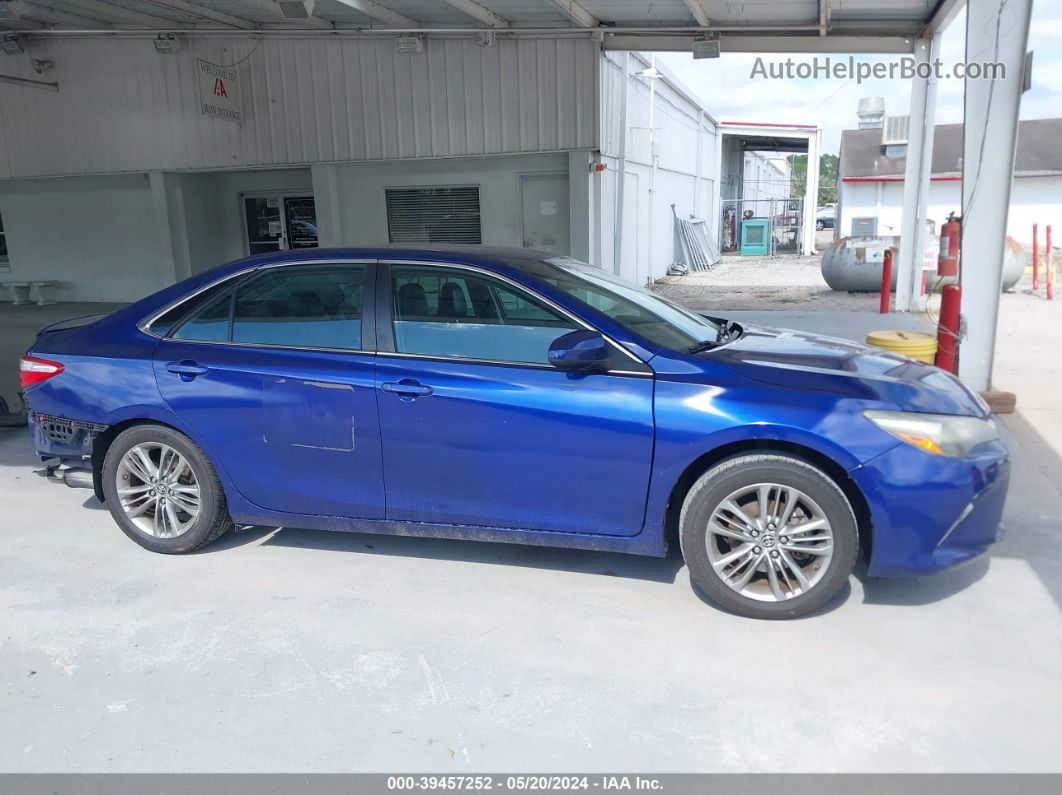 2016 Toyota Camry Se Blue vin: 4T1BF1FK3GU500559