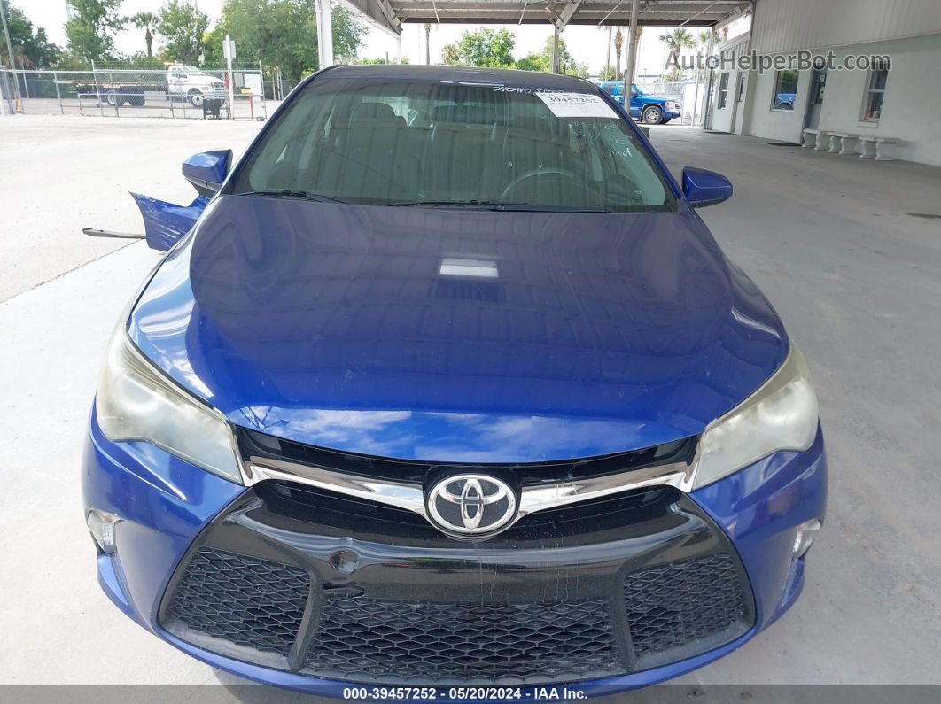 2016 Toyota Camry Se Blue vin: 4T1BF1FK3GU500559