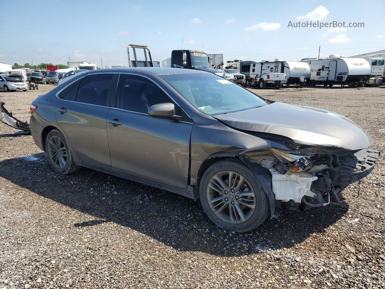 2016 Toyota Camry Le Серый vin: 4T1BF1FK3GU559000