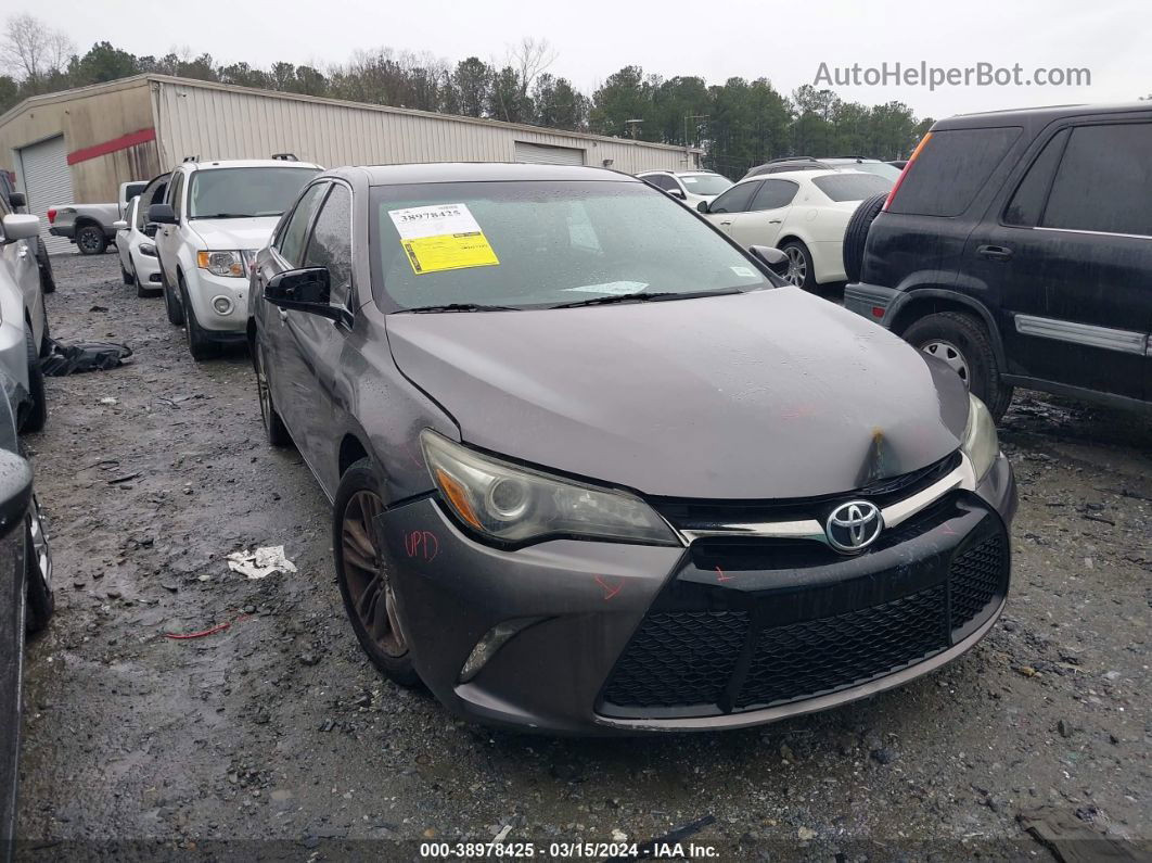 2016 Toyota Camry Se Gray vin: 4T1BF1FK3GU567324