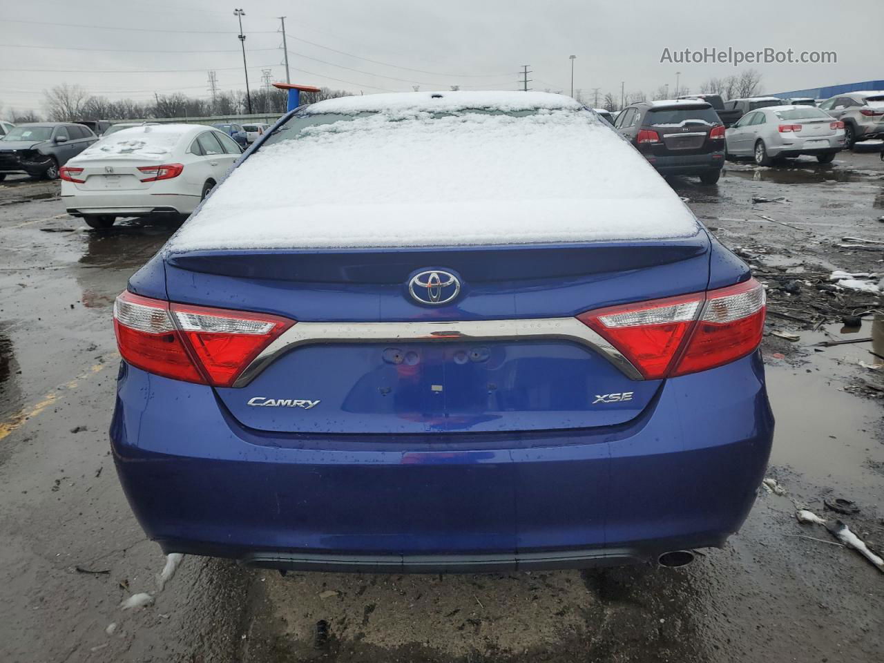 2016 Toyota Camry Le Синий vin: 4T1BF1FK3GU590540