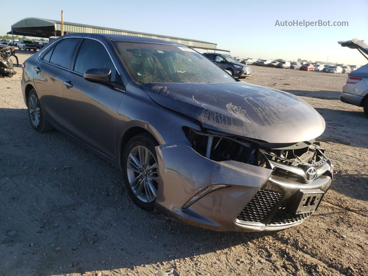 2017 Toyota Camry Le Серый vin: 4T1BF1FK3HU360241