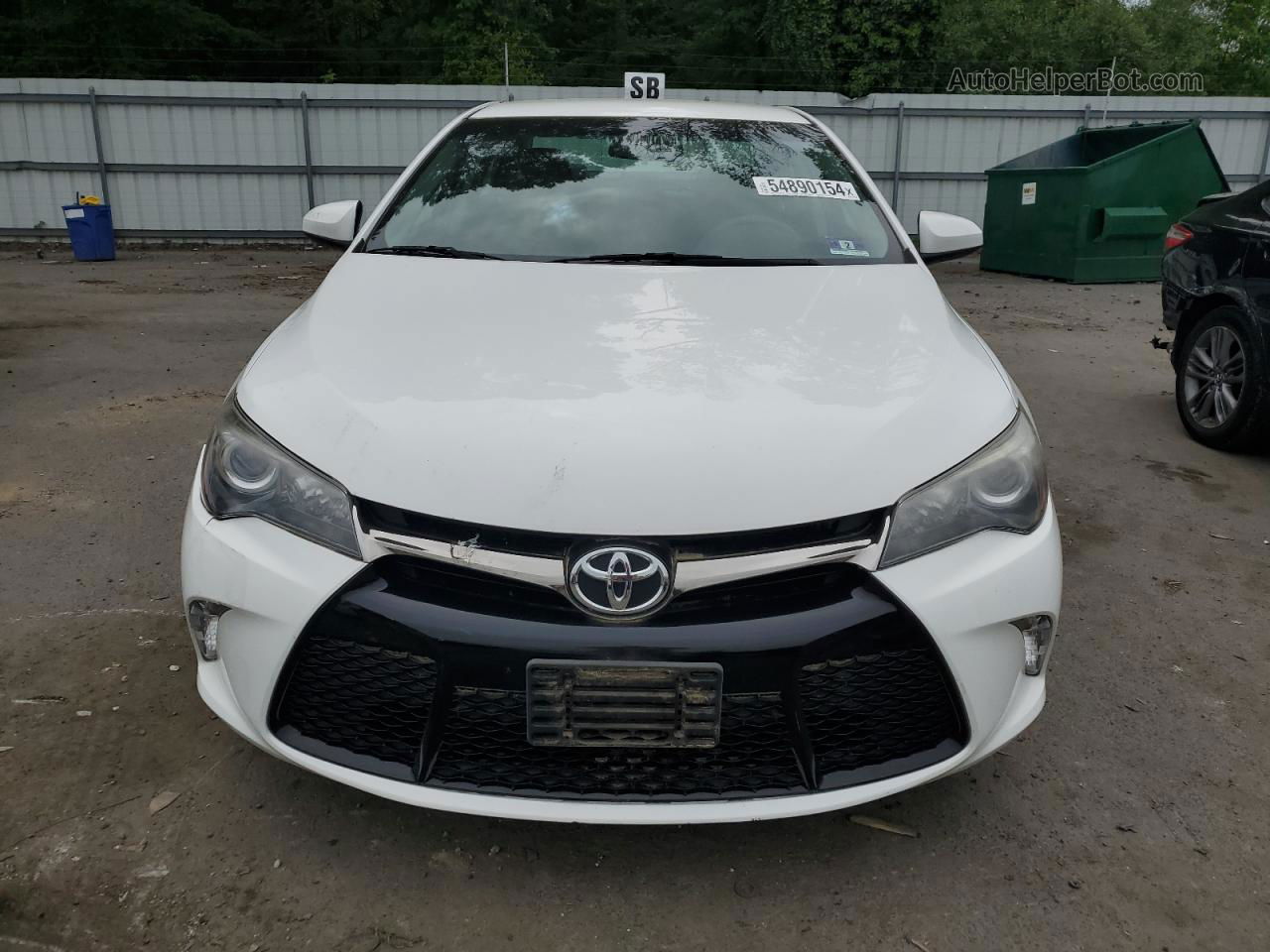 2017 Toyota Camry Le White vin: 4T1BF1FK3HU439151