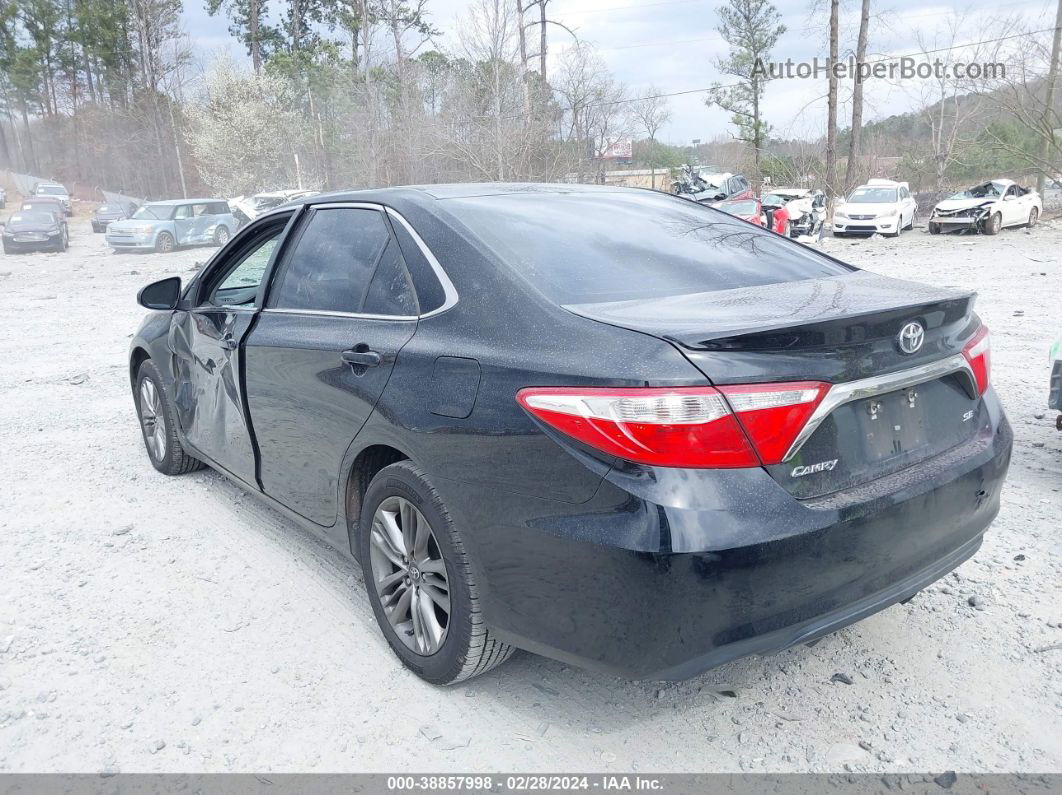 2017 Toyota Camry Se Black vin: 4T1BF1FK3HU709429