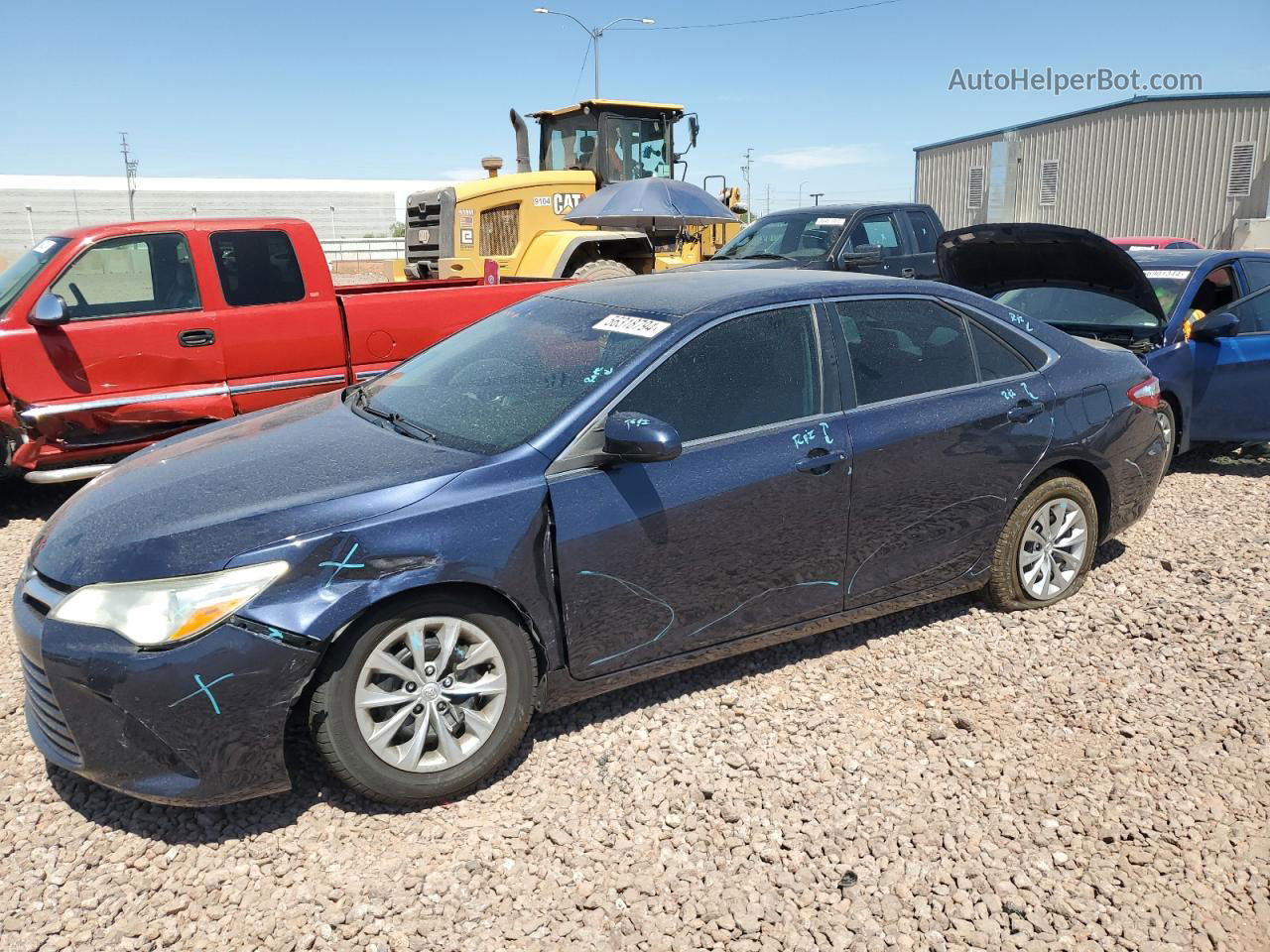 2017 Toyota Camry Le Blue vin: 4T1BF1FK3HU709883