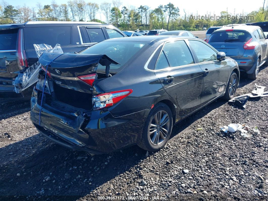 2017 Toyota Camry Se Black vin: 4T1BF1FK3HU810700