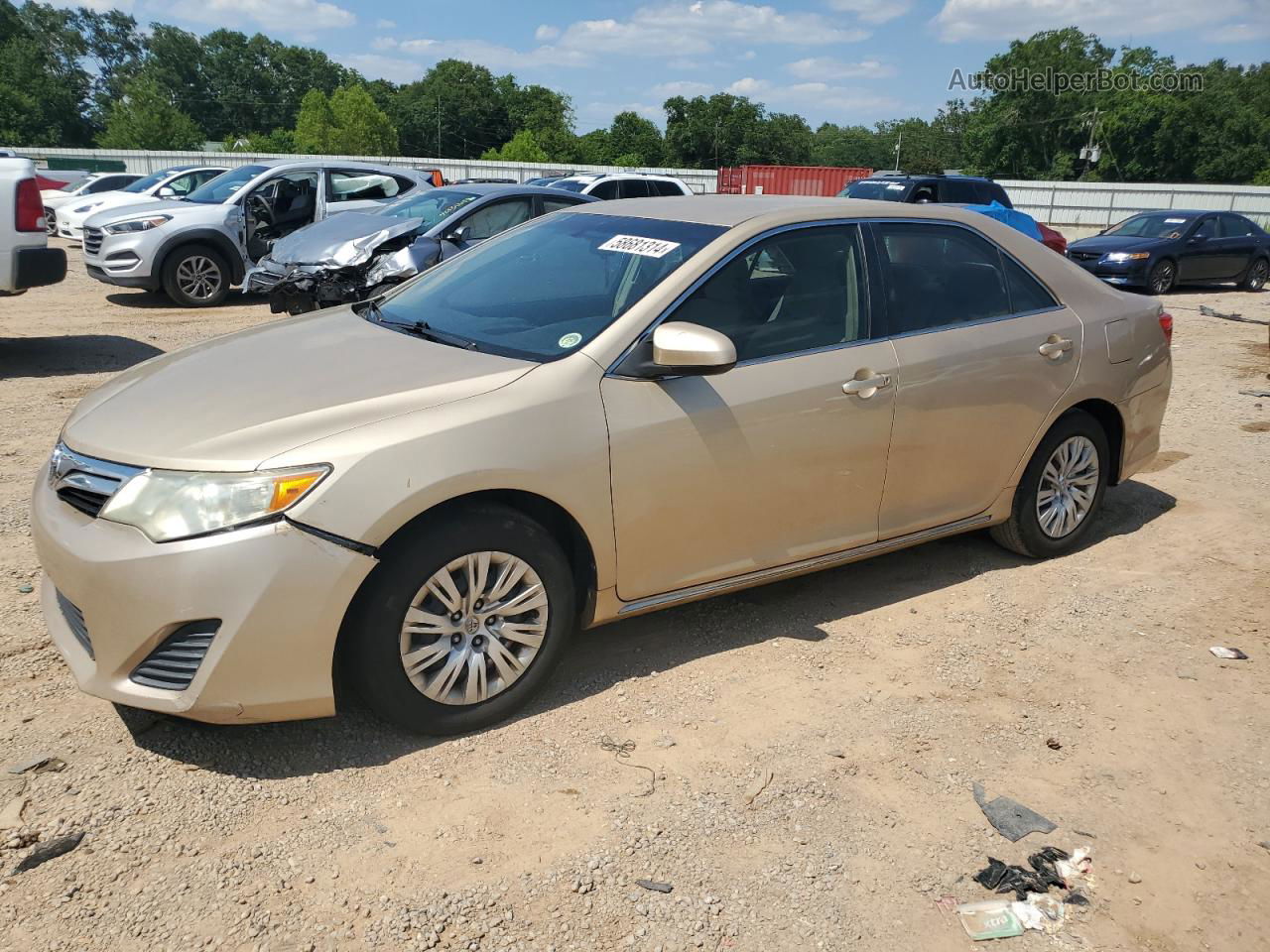 2012 Toyota Camry Base Золотой vin: 4T1BF1FK4CU069871