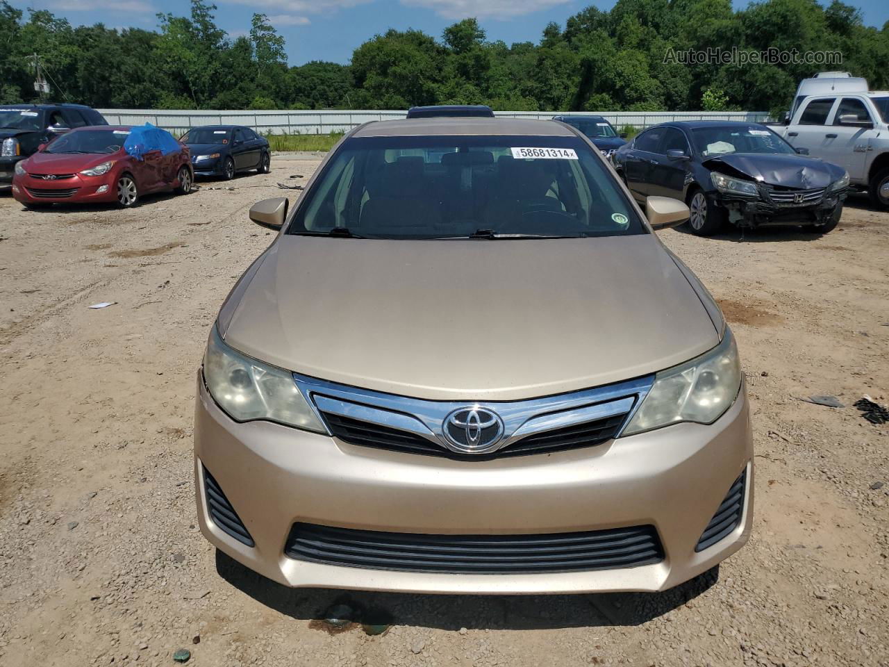 2012 Toyota Camry Base Золотой vin: 4T1BF1FK4CU069871