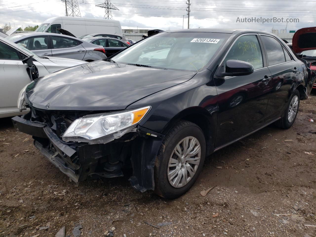 2012 Toyota Camry Base Black vin: 4T1BF1FK4CU086590