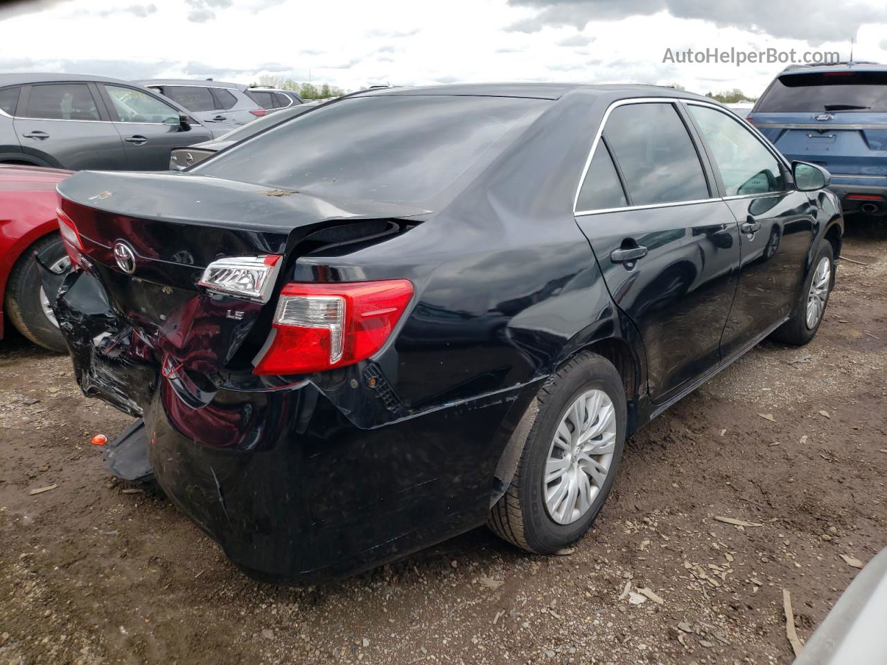 2012 Toyota Camry Base Black vin: 4T1BF1FK4CU086590