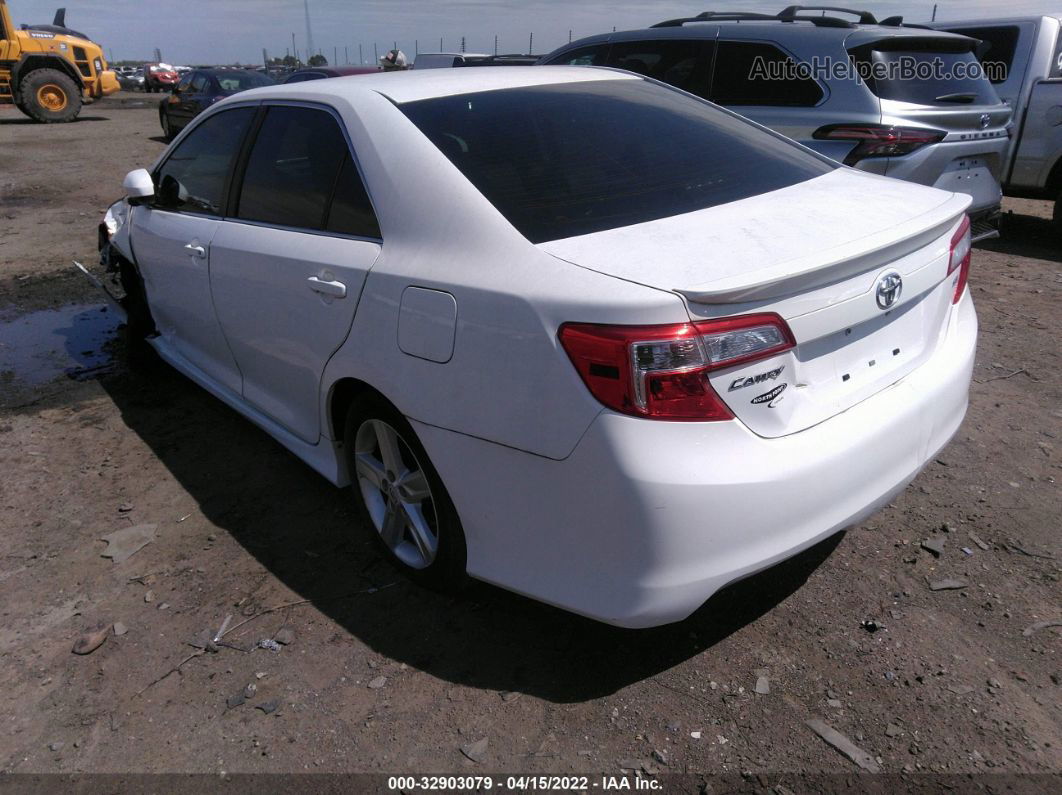 2012 Toyota Camry Le Белый vin: 4T1BF1FK4CU106398