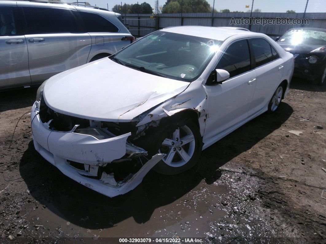 2012 Toyota Camry Le White vin: 4T1BF1FK4CU106398