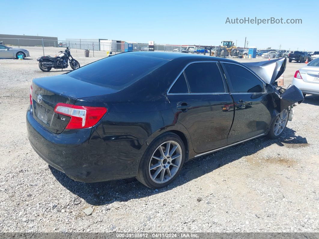 2012 Toyota Camry Le Black vin: 4T1BF1FK4CU117465