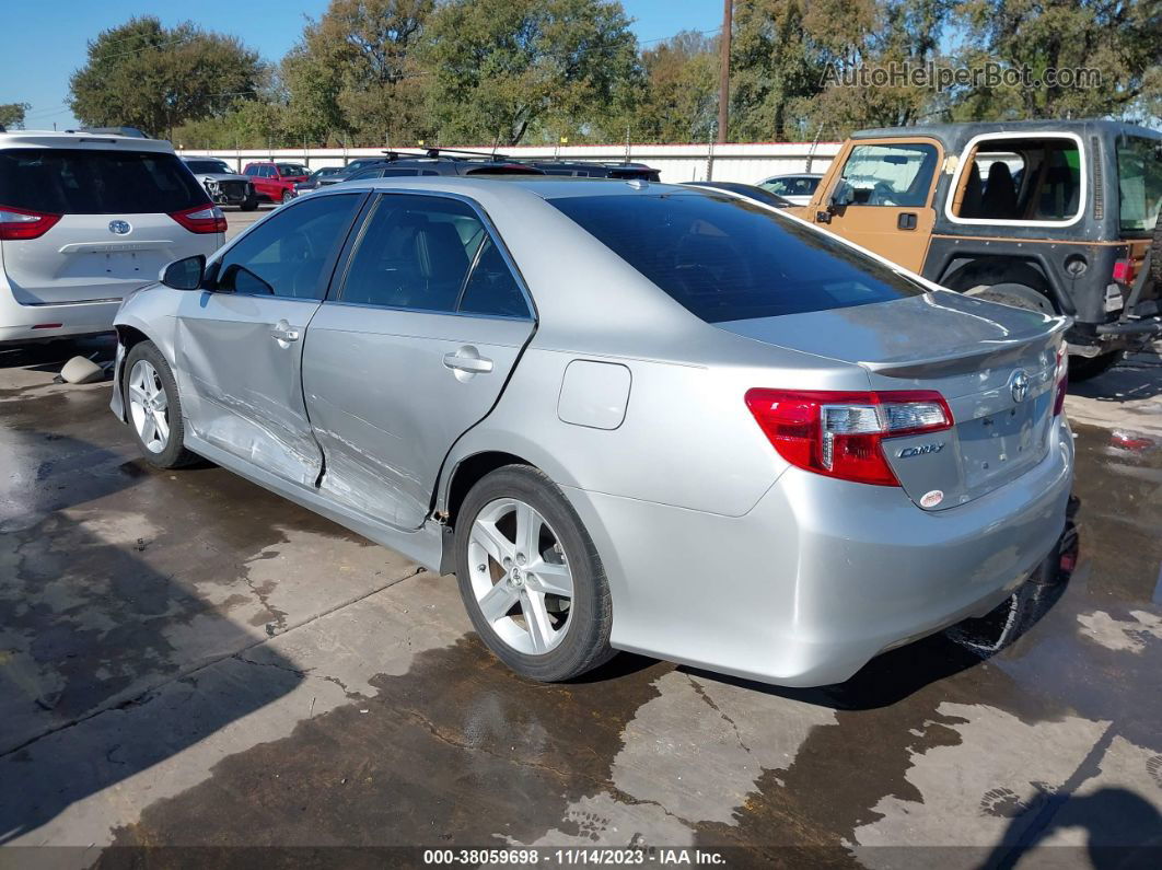 2012 Toyota Camry Se Silver vin: 4T1BF1FK4CU143709