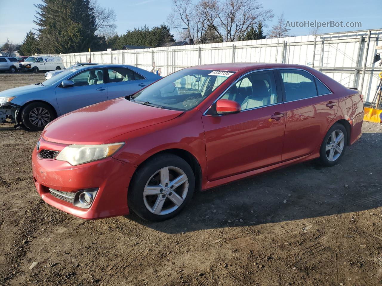 2012 Toyota Camry Base Red vin: 4T1BF1FK4CU572820