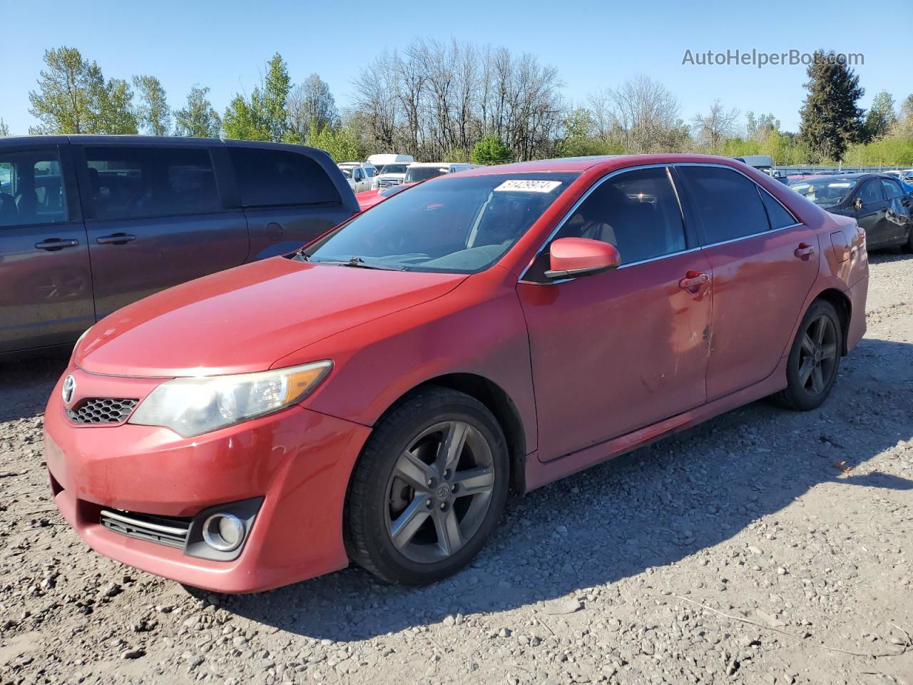 2012 Toyota Camry Base Красный vin: 4T1BF1FK4CU603242