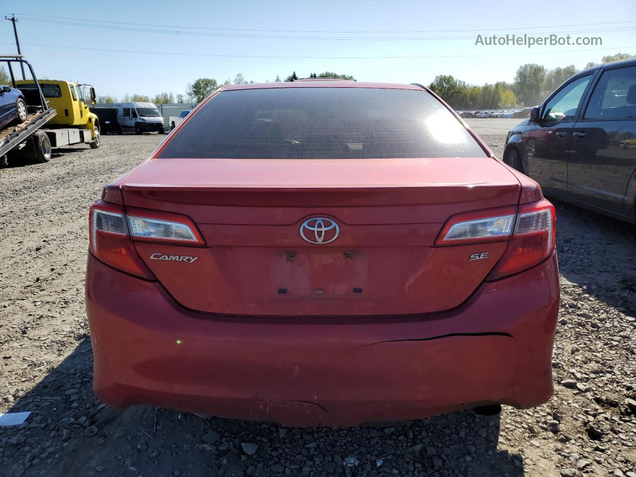 2012 Toyota Camry Base Red vin: 4T1BF1FK4CU603242