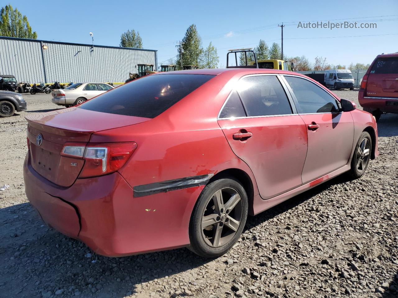 2012 Toyota Camry Base Красный vin: 4T1BF1FK4CU603242