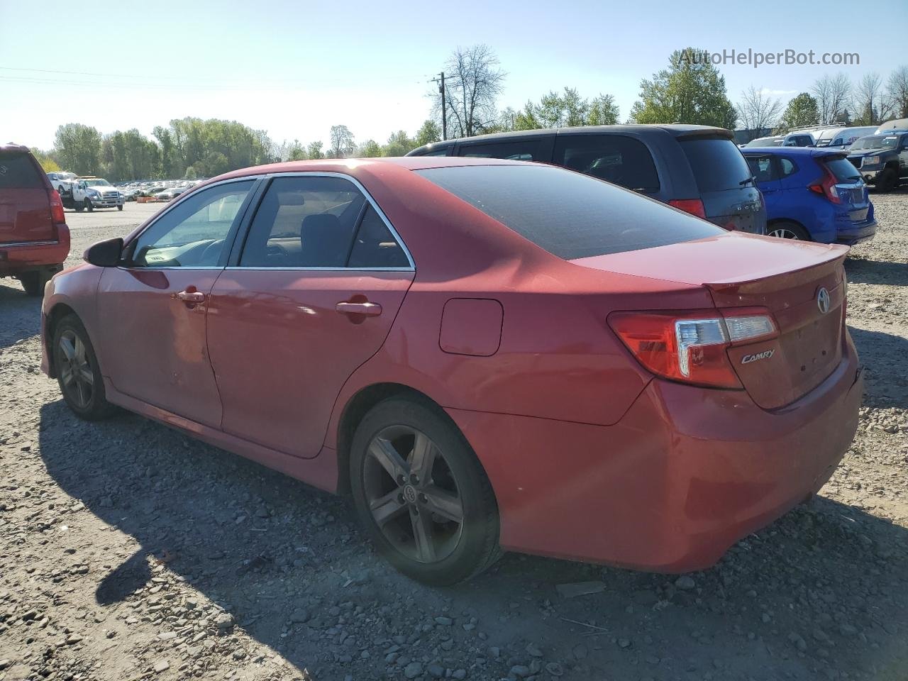 2012 Toyota Camry Base Red vin: 4T1BF1FK4CU603242