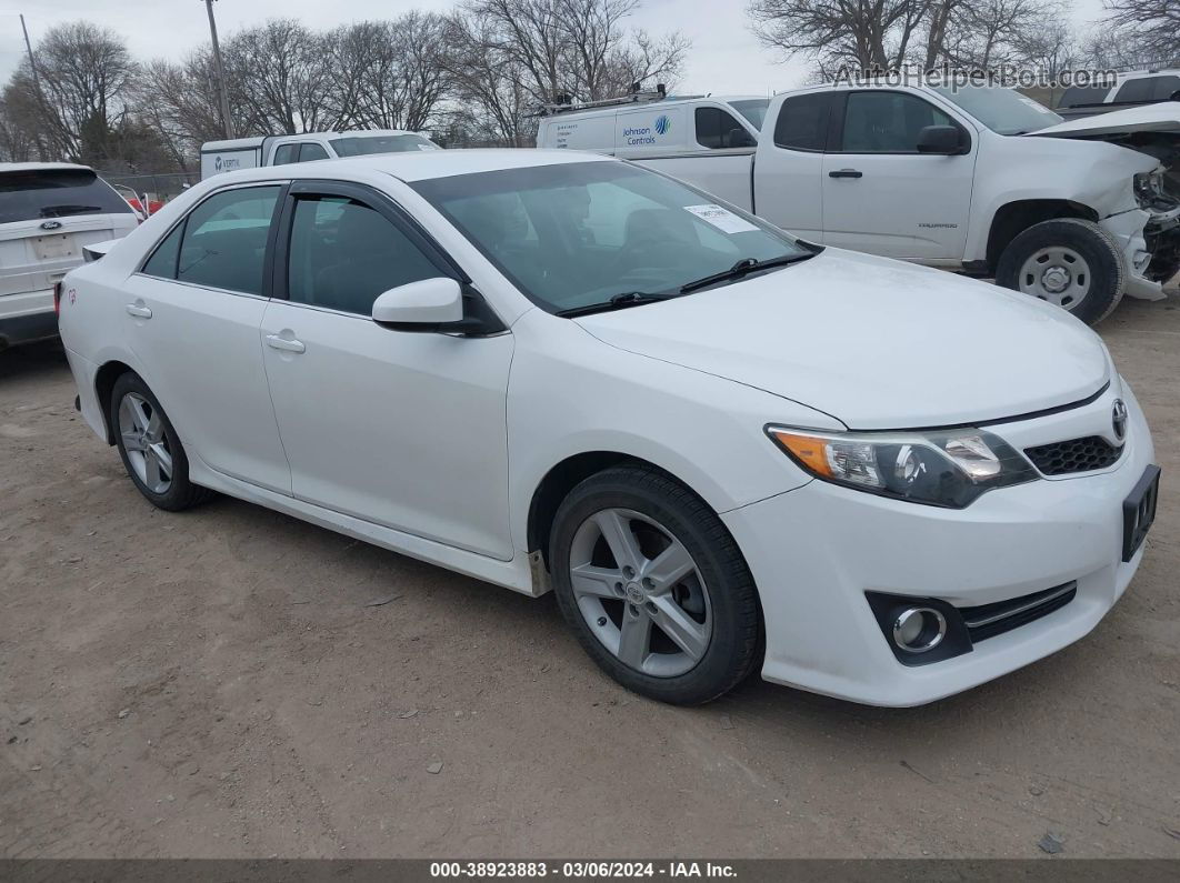 2012 Toyota Camry Se White vin: 4T1BF1FK4CU609851