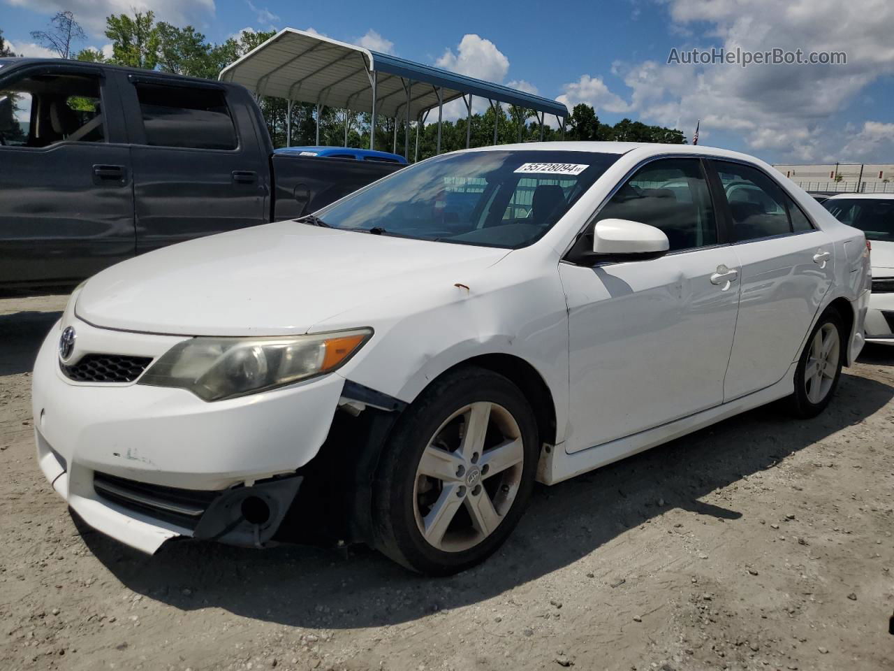 2013 Toyota Camry L White vin: 4T1BF1FK4DU213114