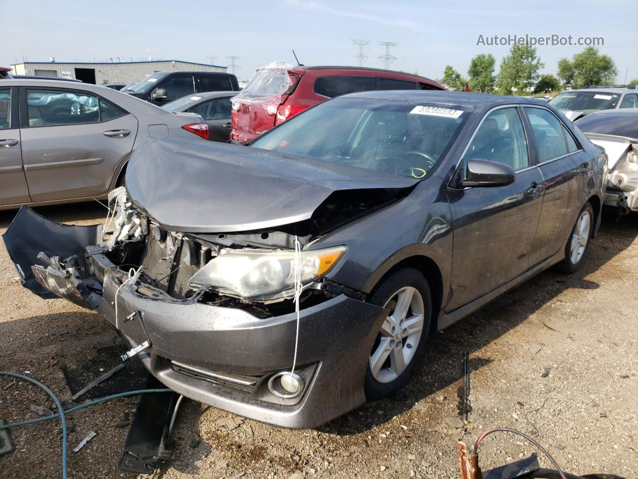 2014 Toyota Camry L Gray vin: 4T1BF1FK4EU472686