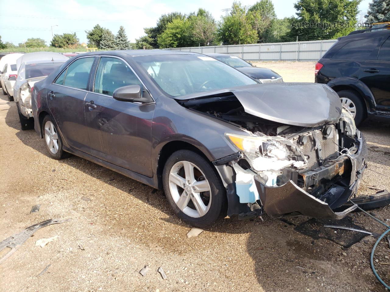 2014 Toyota Camry L Gray vin: 4T1BF1FK4EU472686