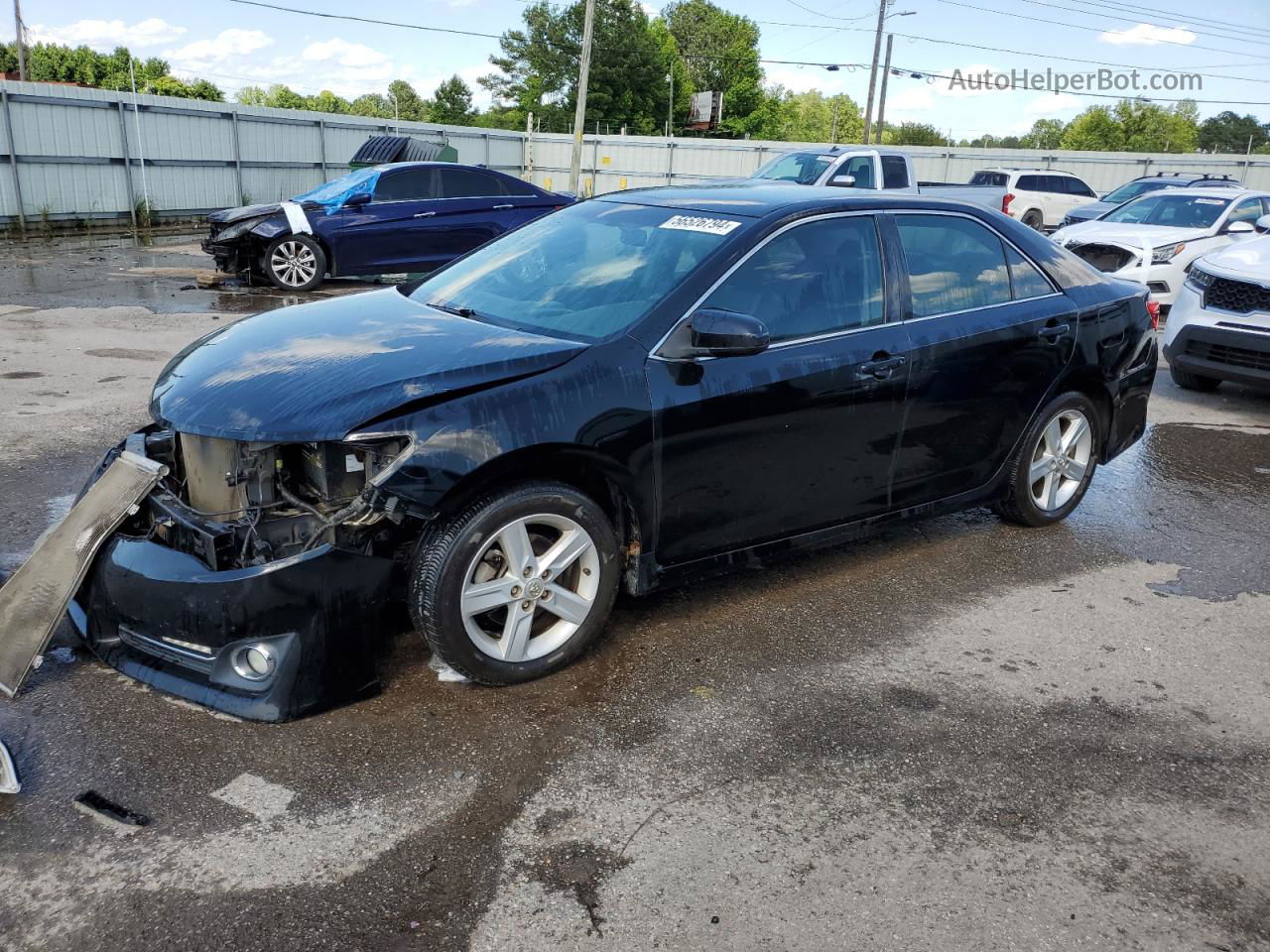 2014 Toyota Camry L Black vin: 4T1BF1FK4EU746209