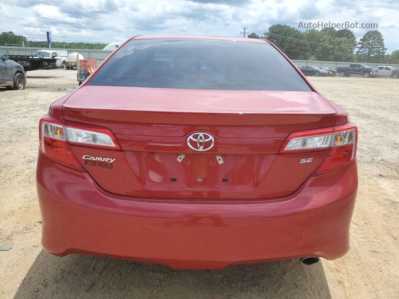 2014 Toyota Camry L Red vin: 4T1BF1FK4EU781767