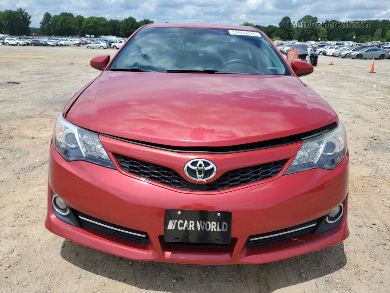 2014 Toyota Camry L Red vin: 4T1BF1FK4EU781767