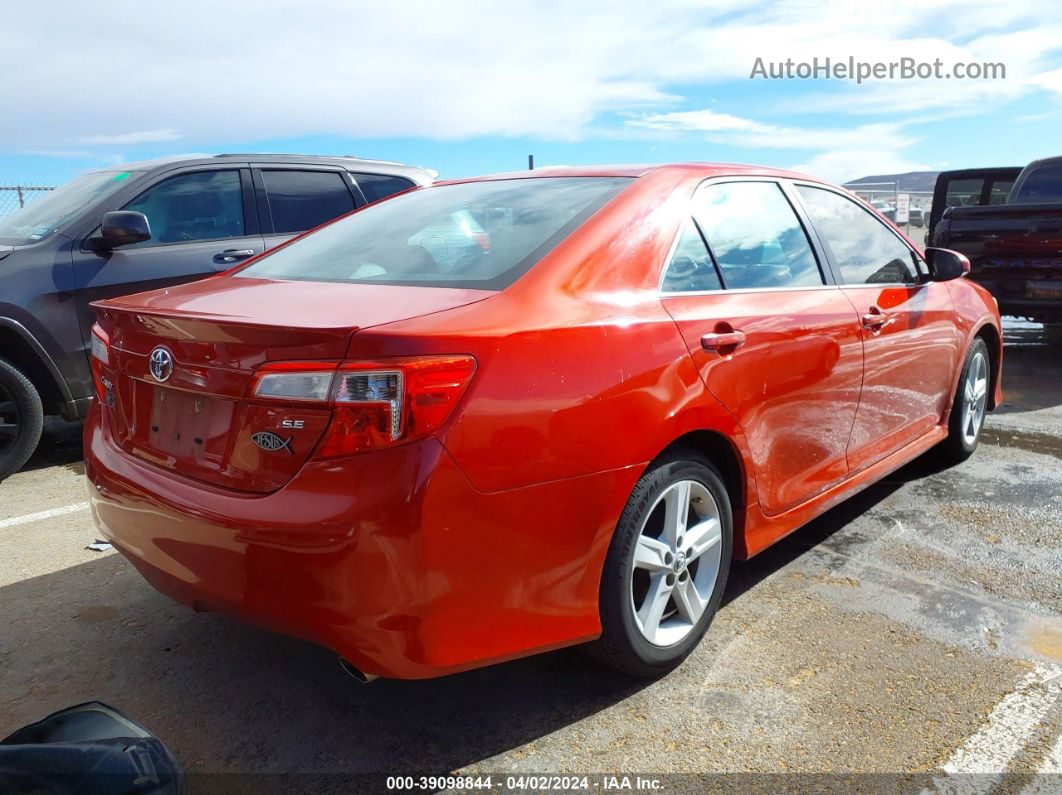 2014 Toyota Camry Se Red vin: 4T1BF1FK4EU837867