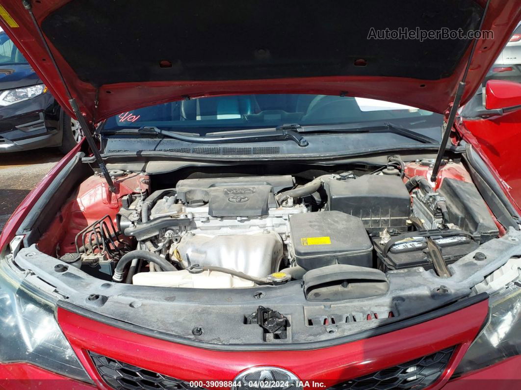 2014 Toyota Camry Se Red vin: 4T1BF1FK4EU837867