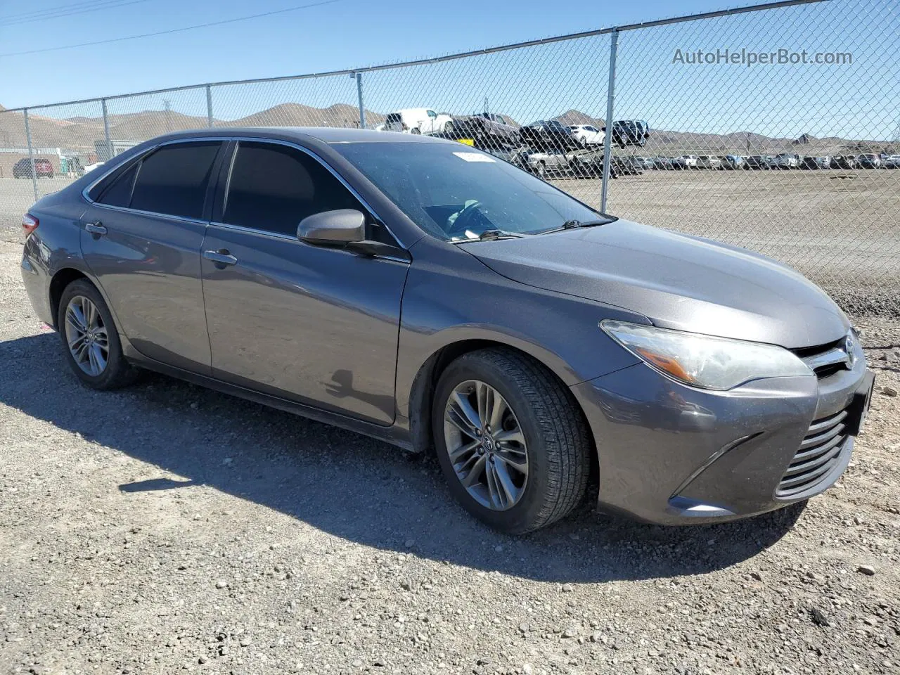 2016 Toyota Camry Le Gray vin: 4T1BF1FK4GU187232