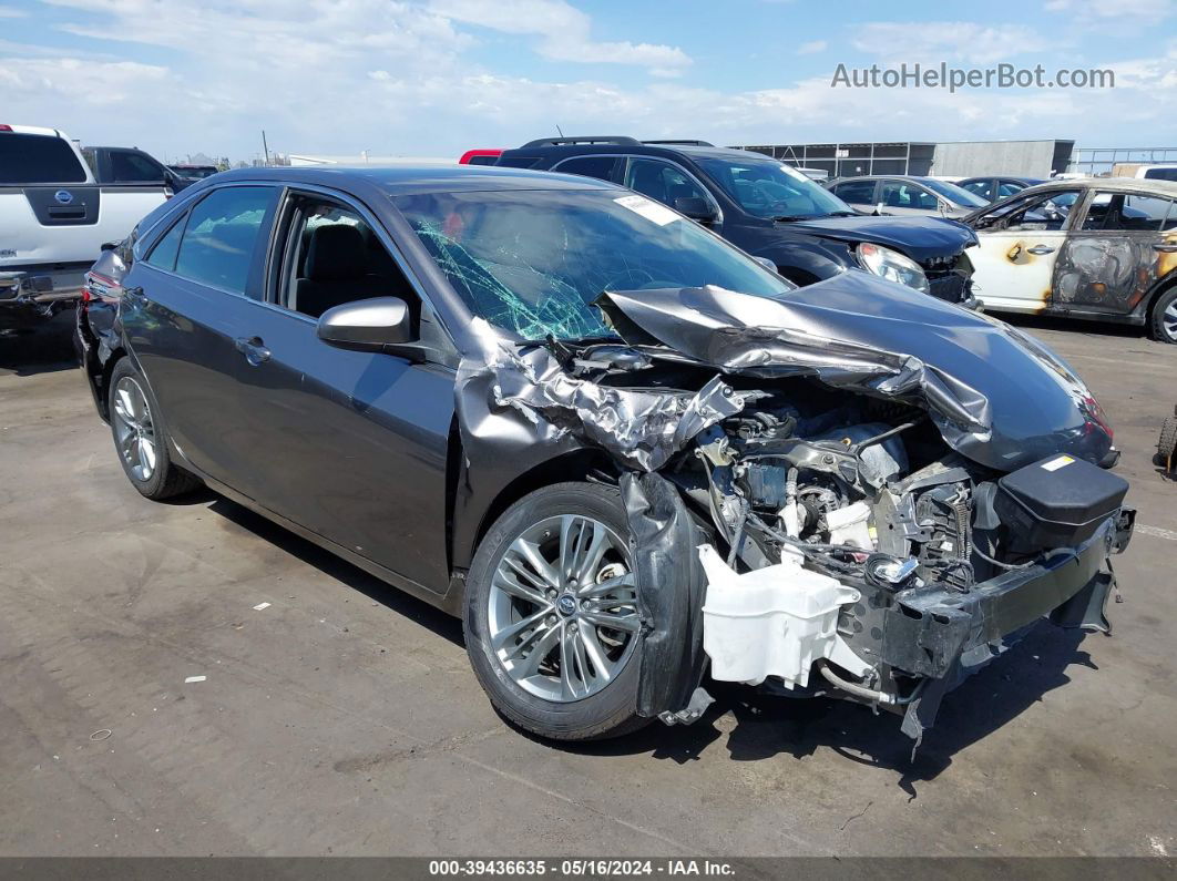 2016 Toyota Camry Se Gray vin: 4T1BF1FK4GU212159