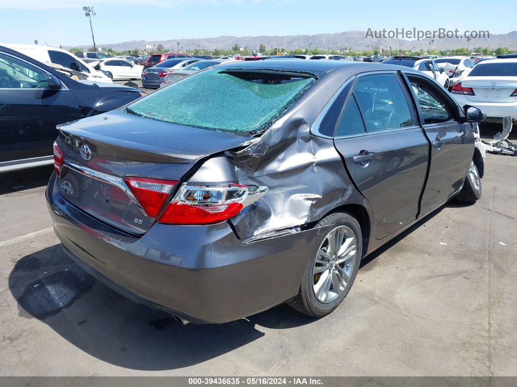 2016 Toyota Camry Se Gray vin: 4T1BF1FK4GU212159