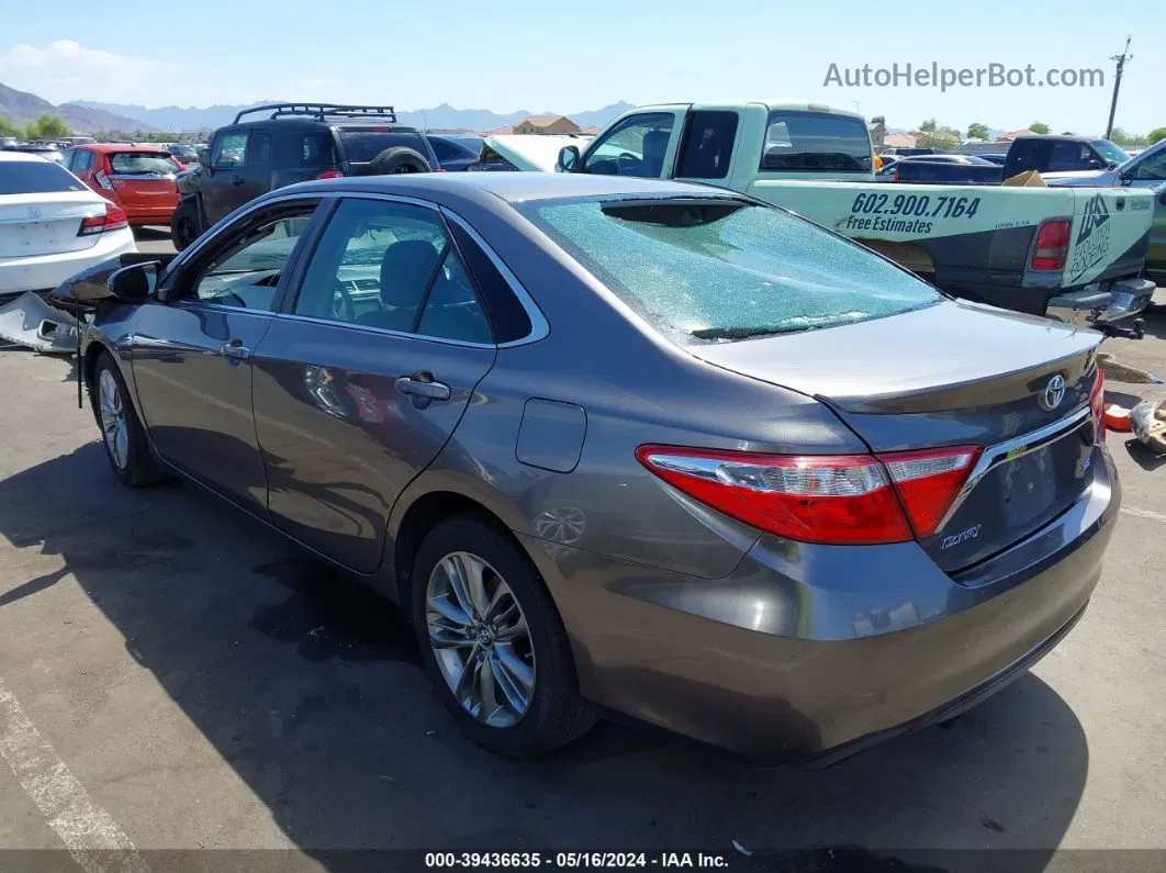 2016 Toyota Camry Se Gray vin: 4T1BF1FK4GU212159